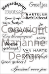 Cs0844 Clearstamp Felicitatie