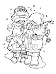 Hm9436 Clear stamp Winterwandeling