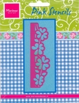 Pk9013 Embossingrand bloemen