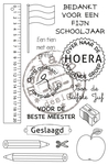 Cs0909 Stempel - School stamp - NL