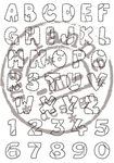 Cs0921 Stempel - Patchwork alphabet