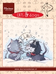 Cd3502 Stempel Cats & dogs - snow fight
