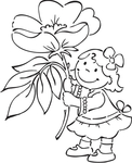Ec0125 Stempel- Flower Girlz Wilde rozen