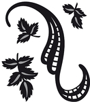 Cr1245 Craftable Tinys swirls & leaves 3