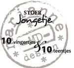 Cs0891 Clear stamp Stoer jongetje