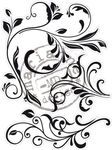 Cs0893 Clear stamp - Swirls