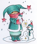 Hm9465 Snoesjes - Making snowmen