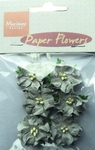 Rb2229 Paper Flowers - Grey