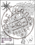 Cs0911 Clear stamp - Map of Holland