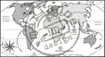 Cs0913 Clear stamp - Map of the World