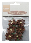 Rb2230 Paper Flowers - Dark Brown