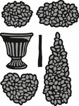 Cr1303 Craftable Topiary Set