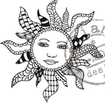 Ews2208 Clear stamp Doodle Sun