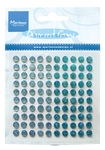 Ju0938 Adhesive gems - light blue & blue