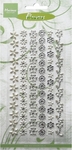 Ca3119 Flowers - pearl/strass