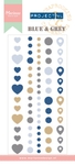 Pl4501 Enamel stickers - Blue & Grey