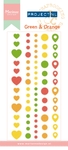 Pl4502 Enamel stickers - Green & Orange
