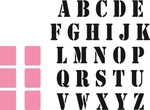 Col1396 Collectable Stempel alfabet