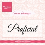 Cs0957 Clear stamp Proficiat