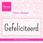 Cs0960 Clear stamp Gefeliciteerd
