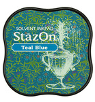 Stempel inkt Stazon midi - Teal blue