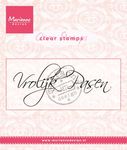 Cs0954 Clear stamp Vrolijk Pasen