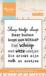 Cs0961 Clear stamp Liedje: Slaap kindje