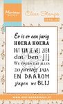 Cs0963 Clear stamp Liedje: Er is er een