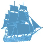 Lr0416 Creatable Tiny's tall ship