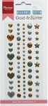 Pl4510 Enamal dots - Gold & silver