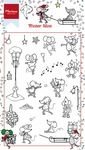 Ht1608 Clear stamp Winter mice