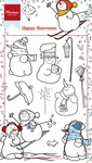 Ht1609 Clear stamp Happy snowmen