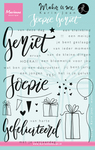 Kj1701 Clearstamp Geniet - Joepie