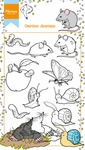 Ht1614 Clearstamp Hetty's garden animals