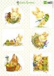 Vk9555 Knipvel Easter bunnies