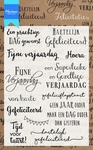 Cs0987 Clear stamp Felicitaties