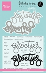 Kj1712 Clear stamp Groetjes