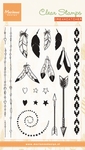 Cs0990 Clear stamp Feathers