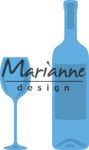 Lr0481 Creatable Wine bottle & glass