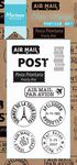 Cs0995 Clear stamp - Postage set