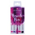 Ecoline brushpen set - Violet tinten 5st
