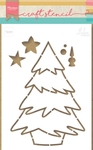 Ps8046 Craft stencil - Christmas tree