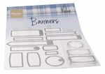 Cs1058 Clear stamp snijmal - Banners