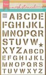 Ps8089 Craft stencil - Army alfabet - A5
