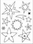 Ec0098 Clear stamp Stars