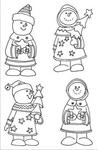 Tc0808 Tiny's clear stamps Snowmen
