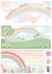 Ak0093 Eline's Pastel rainbow background