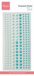 Pl4536 Enamel Dots - Duotone Teal