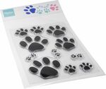 Cs1171 Stempel - Paw prints, poot afdruk