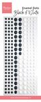 Pl4537 Enamel dots - black & white 198st